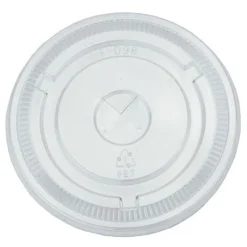 107mm Flat Straw Slot Lids for 32 oz Clear Plastic Cups (1000/Case)