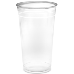 32 oz Clear PET Plastic Cups 107mm (500/Case)